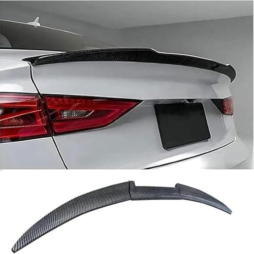 SERTGFRE Heckspoiler für Audi A4 B7 Cabriolet 8HE 2006-2009, Spoiler Auto Heckflügel Dachspoiler Flügel Heckflügel Lippe Auto Tuning, Hintere Kofferraumspoiler,Carbon Fibre