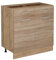 Vicco Küchenunterschrank R-Line, Schubladenschrank für die Küche, Sonoma, 80 cm ohne Arbeitsplatte