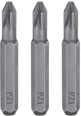 QUARKZMAN 3 Stücke PZ1 Schraubendreher Bit Set 4mm Sechskantschaft 28mm/1 | Bitsatz 1 Zoll Länge Magnetisch Phillips Schlitz Hex Bits S2 Stahl Werkzeugset Elektroschrauber Akkuschrauber