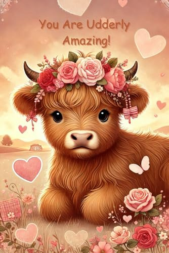 You Are Udderly Amazing! Highland Cow Notebook