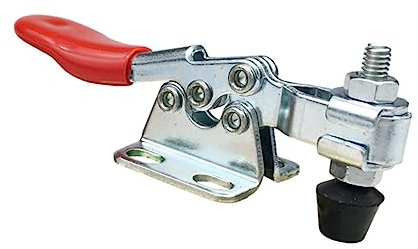 Mipcase Prensa de carpintería ferramentas abrazadera de palanca horizontal abrazadera de palanca de liberación rápida abrazaderas de palanca rojo