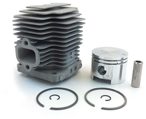OLDDO Kit de Cilindro TH48 de 44 mm for Kawasaki Kbl48, KBH48, KAAZ, desbrozadora, Cabezal de Cilindro, Anillos de pistón, Pasador, Clips, Conjunto
