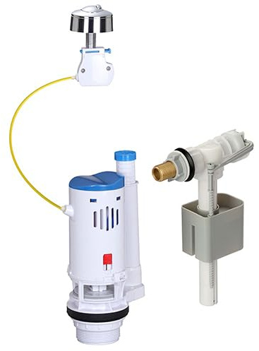Novobain - Kit Mécanisme WC 3/6 L NF + Robinet Flotteur - Double Débit - Anti-Siphonique - Silencieux - Garantie 10 Ans