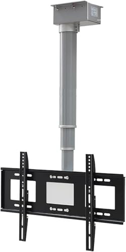 AYCDL Tv-Montagehalterung Motorisierte Tv-Halterung - Verstellbare Decken-Tv-Halterung, Für 37-65 Zoll LCD-Flachbildfernseher Tv-Ständerhalterung，70cm