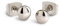 Boccia Damen Ohrstecker Silber Titan 5mm