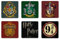 Logoshirt®️ Harry Potter I Hogwarts I Schule für Hexerei und Zauberei I Untersetzer I Coaster I 6er Set I Kork I 10x10cm I langlebiger Druck I Lizenziertes Originaldesign