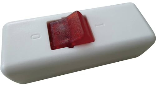 interBär 8010-108.01 Schnurschalter Weiß, Rot 2 x Aus/Ein 10 A 1 St.