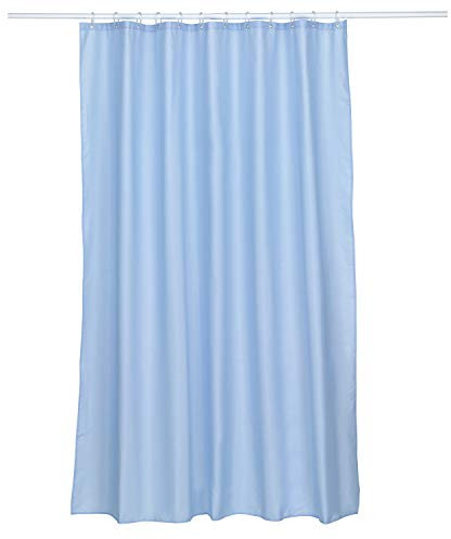 kela Rideau de Douche Laguna 100% Polyester Bleu-Ciel 180,0x200,0cm