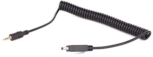 vhbw Kabel Anschlusskabel kompatibel mit Nikon D3100, D3200, D3300, D5000, D5100, D5200, D5300 Kamera, DSLR - 100cm, Spiralkabel