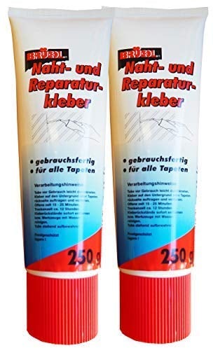2 x BRÜCOL Naht- und Reparaturkleber 250g, Nahtkleber, Tapeten-Kleber, Kleister