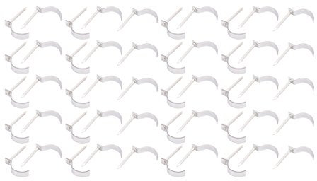 Aexit 50 stücke Kohlenstoffstahl Einseitige Befestigung Rohrschelle Halterung Nagel für 32mm Durchmesser Rohr (d4d0965b41a003b682e7b6c52499b433)