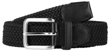 JACK & JONES Men's Jacspring Woven Belt Noos, Black, Numeric_85