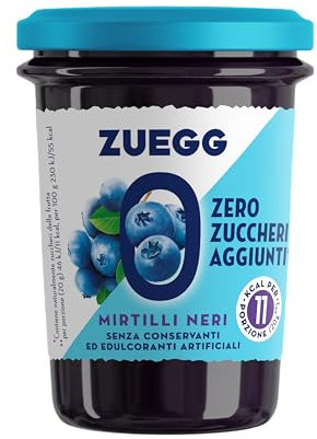 Zuegg Confettura Mirtilli Neri Zero Zuccheri, 220g