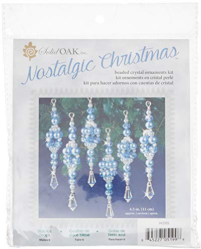 BEADED ORNAMENT KIT BLUE ICE