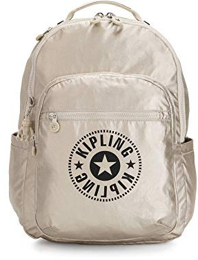Kipling Seoul Go Laptop-Rucksack (Cloud Metal Metallic)