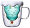Tasse de Café Double Paroi Coupe en Verre Sapin Noël Tasses en Verre Petit ours Motif Le Lait Coupe Cadeau D'anniversaire Créatif Saint Valentin Romantique(Christmas Cup)