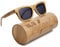 Ynport Bambus-Sonnenbrille für Herren/Damen, klassisches Design, mit Holz beschichtet, Vintage-Stil, Floating Eyewear (grau 853)
