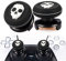 Playrealm FPS Thumbstick Extender & Printing Gummi Silikon Griffabdeckung 2 Sets für PS5 Dualsenese & PS4 Controller (Geist)