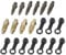F FIERCE CYCLE 10 Stück Hohlschraube Entlüftungsschraube mit Kappe für Motorrad Hauptbremszylinder Bremssattel M6 x 1 mm M7 x 1 mm M8 x 1,25 mm M10 x 1 mm M10 x 1,25 mm