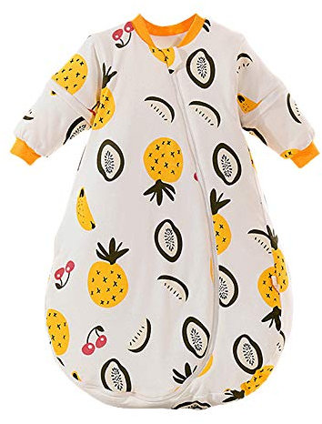 Gigoteuse pour bébé avec manches longues amovibles, pour garçons et filles - Unisexe - En coton - 2,5 Tog