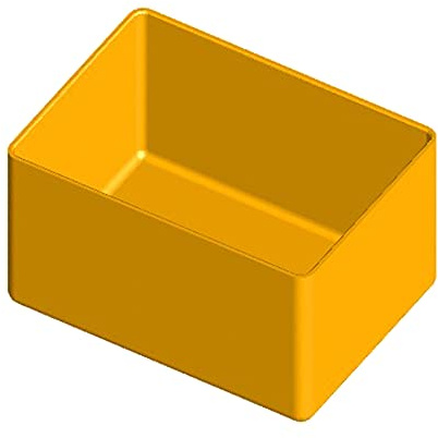 Kunststoff-Organizer mit 16 herausnehmbaren Boxen im Inneren L242 x P188 x H37 mm.