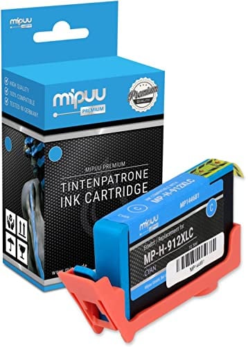 Mipuu Tinte kompatibel mit HP 912XL 912 XL 3YL81AE Cyan Blau für OfficeJet 8012 8010 8014 8015 OfficeJet Pro 8022 8020 8024 8025 8035