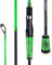 One Bass Angelrute aus Kohlefaser, 24 Tonnen, 2 Stück, SuperPolymer-Griff, Angelrute für Barschangeln, Grün, 1,8 m
