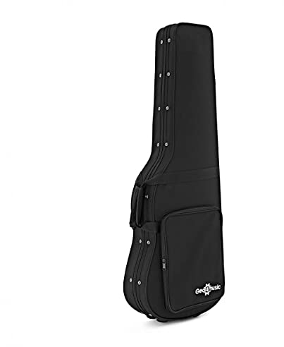 gear4music Custodia in schiuma per chitarra elettrica Felt Lined with Straps