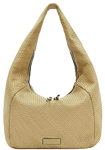 Liebeskind Berlin FARRAH WEAVING Hobo Schultertasche, Ginger Shot, Extra Large (HxBxT 37cm x 65cm x 18cm)