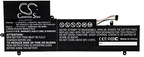 vhbw Akku kompatibel mit Lenovo Yoga Slim 7 15IIL Notebook (4500mAh, 15.44V, Li-Polymer)