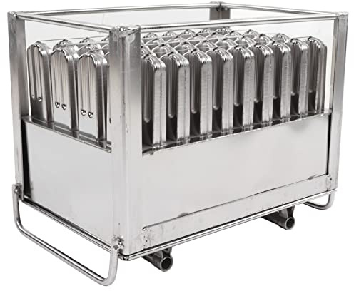 Yctze Molde para Barra de Hielo de Acero Inoxidable, Resistente Grueso Plateado Seguro Fiable DIY Molde para Helado para el Hogar Cocina Tienda de Postres