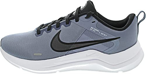 Nike Downshifter 12, Sneaker Uomo, Ashen Slate Black Cobalt Bliss White, 43 EU
