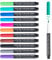 maxtek Dry Wipe Whiteboard Markers with Magentic, Fine Tip, Assorted Colours, White Board Pens with Eraser (Ultra fine tip 12 color, 12)