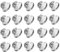 Milageto 20Pcs Runde Blank Pin Button Anstecker, Metall Pin Keepers Rücken Lock Verschluss, Blank Cabochon Bezel Setting Trays, Broschenverschlüsse Pin Base für Schmuck Brosche Pins Basteln, 16 mm