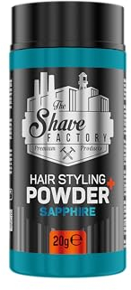 THE SHAVE FACTORY Ultra Hold Haarstyling-Puder – Sapphire 20g – Mattes Finish, Volumenboost & Leichte Textur – Rückstandfreies Stylingpuder mit Flexiblen Halt