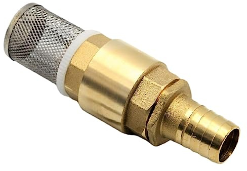 Clapet anti-retour en laiton, valve de pied de 2,5 cm, valve anti-retour, filtre d'entrée de pompe, filtre de raccord de tuyau avec tuyau de 25 mm