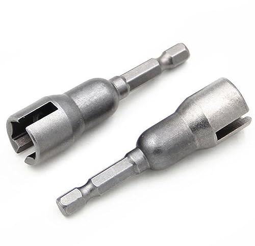 2 PCS Nut Driver Wing Power Wing Nut Driver Slot Wing Nuts Drill for Panel Nuts Screws Eye C Hook & Q-Hanger Steel