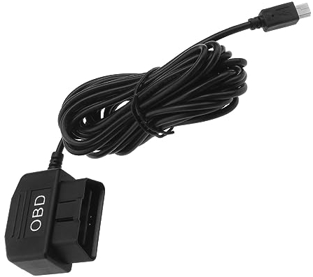 OBD Stromkabel Mini USB OBD2 Stromkabel Adapter Hardwire Ladekabel 24 Stunden Überwachung mit Modusschalter Taste für Dashcam 3,5 Meter