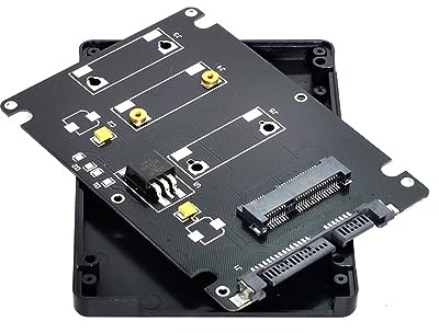 xiwai Adaptador Mini PCI-E mSATA SSD a SATA de 2,5 pulgadas para MSATA SSD