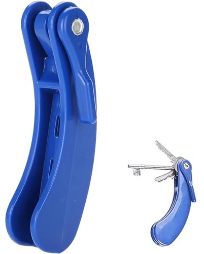 Schlüsseldreher, Faltbarer Schlüsselhilfsdreher, Türschlüsseldreher, Schlüsselhilfsdreher, für Senioren, Behinderte und Behinderte, Eingeschränkte Griffkraft und Handfunktion – Blau