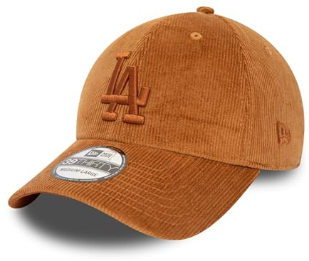New Era Los Angeles Dodgers MLB Cap Baseball LA Teamlogo Cord braun 39Thirty - L-XL