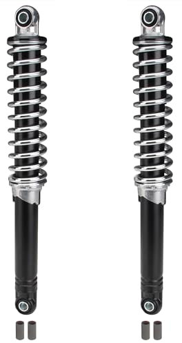 Stoßdämpfer Federbein Set 340mm Chrom/Schwarz für Zündapp Hercules Kreidler Simson Puch Mofa Moped Mokick