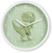 Hama Kinder Wanduhr Cebu (ohne Tickgeräusche, analoge Quarzuhr geräuscharm, Ø 25cm, Dinosaurier Motiv, für Kinderzimmer, Dinouhr, mit Stunden-, Minuten- und Sekundenzeiger, inkl. Batterie)