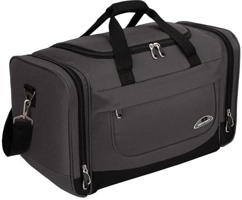 Sporttasche, Reisetasche und Fitnesstasche für Damen und Herren- Tainingstasche, Gym Bag (Grey)