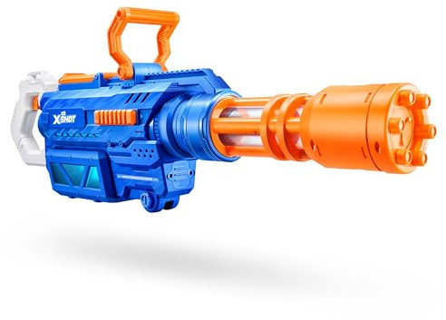 XSHOT Water Gatlin Motor Soaker von ZURU, Motorisierte Blaster-Wasserpistole, 1650ml Fassungsvermögen, 8m Reichweite, Wasserspielzeug, füllt sich in nur 1 Sekunde mit Wasser, wiederaufladbare Batterie