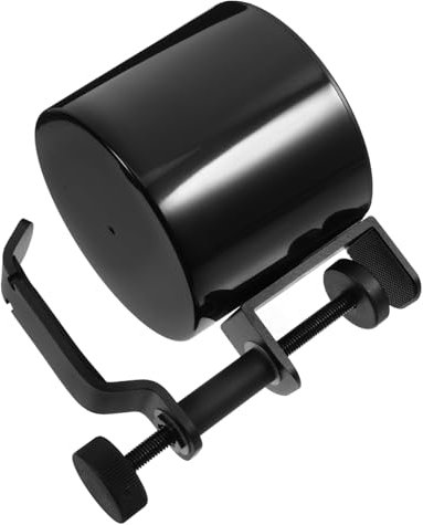 JECOMPRIS Clip Cup Holder Headphone Hanger Desk Attachment Rotating Headphone Stand for Gaming Desk
