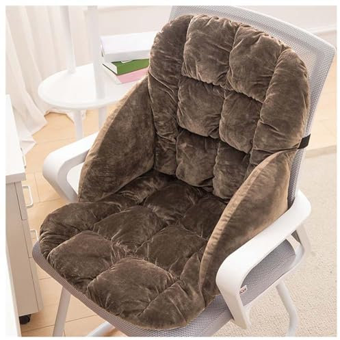 Uppvärmd sittdyna, dubbel uppvärmd sittdyna for kontorsstol med ryggstöd, 9 nivåer uppvärmning Temperaturkontroll sittvärme med digital display och tidsfunktion(Brown)