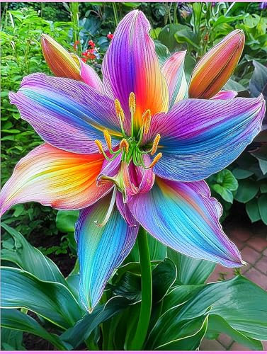 Amarylliszwiebel, GroßE BlüTen, Gartenpflanze,Amaryllis Pflanze,Zwiebelpflanze,Amaryllis Zwiebel Winterhart,Winterhart,MehrjäHrig,Garten,Amaryllis -2zwiebeln-H