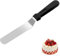 FEZTGVOFA Stainless Steel Spatula, 15 cm Angled, Thickened Offset, Durable PP Plastic Handle, Multi-Use Kitchen Tool