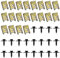Sudnsadaks 40 Pcs Karosserieschrauben, Blechmutter Schraube Mutter Clip Kit, Schraube Mutter Clipschnappmutter, Feder Blechmutter, Blechmuttern Karosserie, Klemmen Schnappmutter, Kotflügelclip Clips